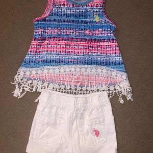 US Polo Assn girls set 2T